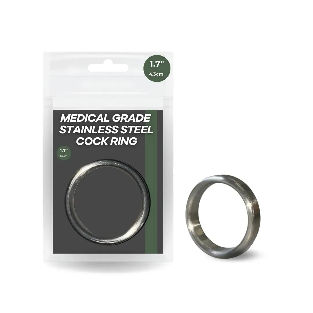1.7" Medical Grade Stainless Steel Cock Rings