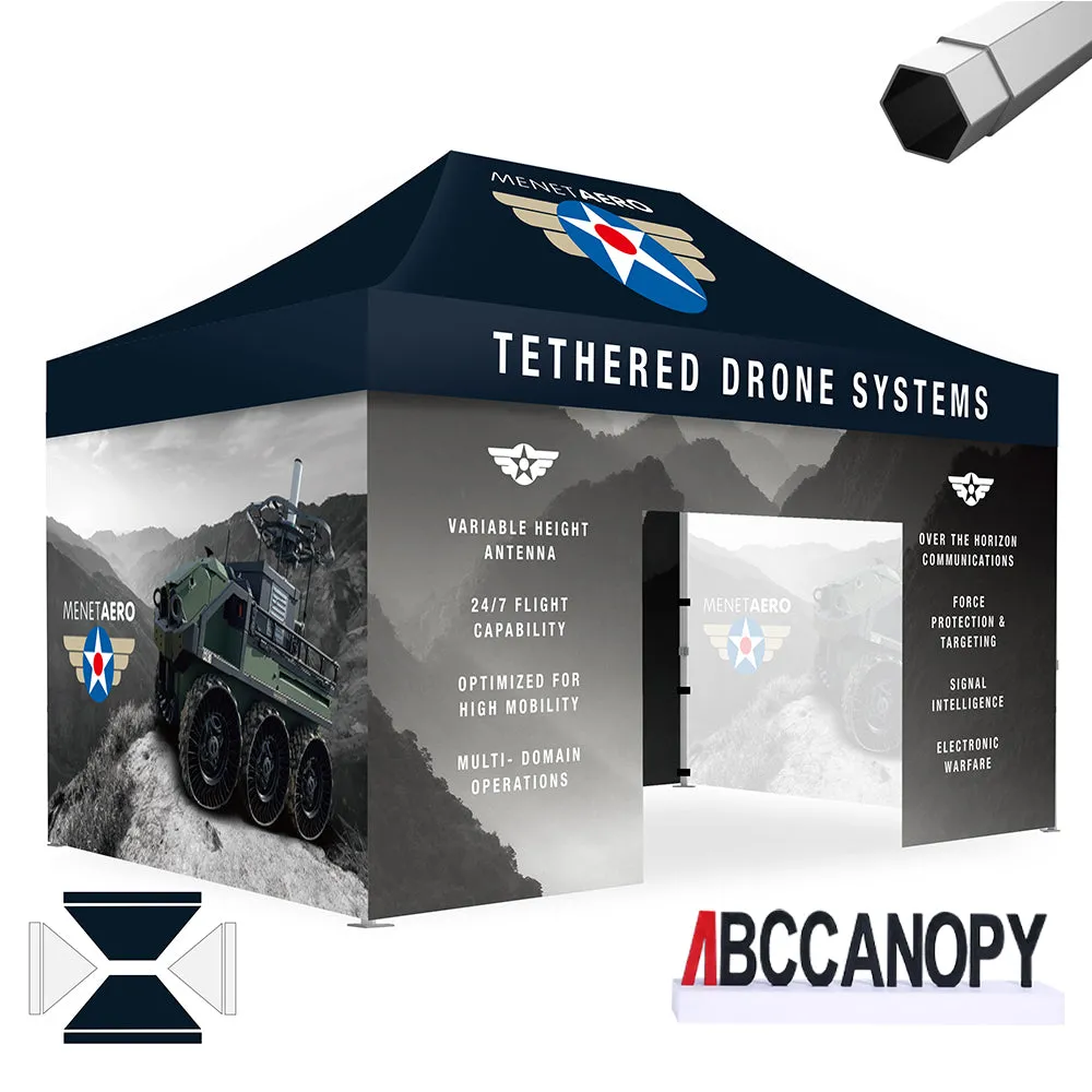 ABCCANOPY S2 Premium Heavy Duty Pop Up 8x8/10x10/10x15/10x20 Custom Canopy Tent