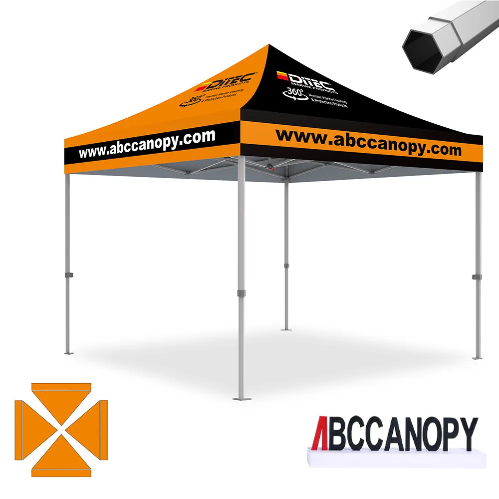 ABCCANOPY S2 Premium Heavy Duty Pop Up 8x8/10x10/10x15/10x20 Custom Canopy Tent