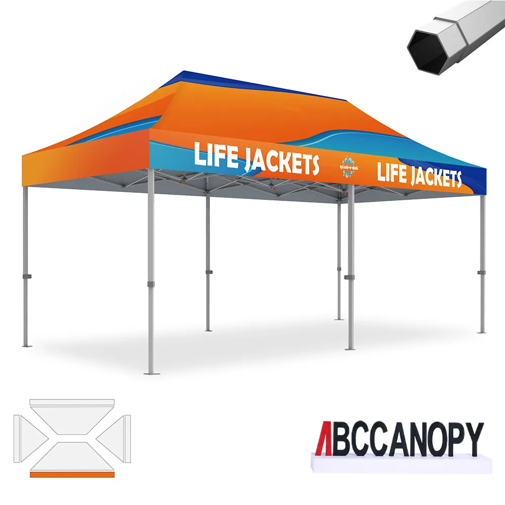 ABCCANOPY S2 Premium Heavy Duty Pop Up 8x8/10x10/10x15/10x20 Custom Canopy Tent