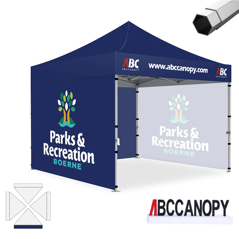 ABCCANOPY S2 Premium Heavy Duty Pop Up 8x8/10x10/10x15/10x20 Custom Canopy Tent