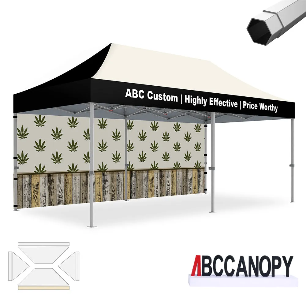 ABCCANOPY S2 Premium Heavy Duty Pop Up 8x8/10x10/10x15/10x20 Custom Canopy Tent