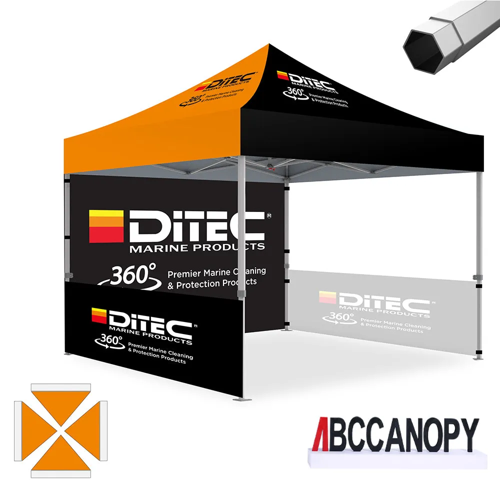 ABCCANOPY S2 Premium Heavy Duty Pop Up 8x8/10x10/10x15/10x20 Custom Canopy Tent