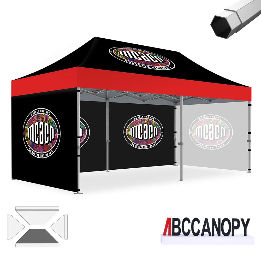 ABCCANOPY S2 Premium Heavy Duty Pop Up 8x8/10x10/10x15/10x20 Custom Canopy Tent