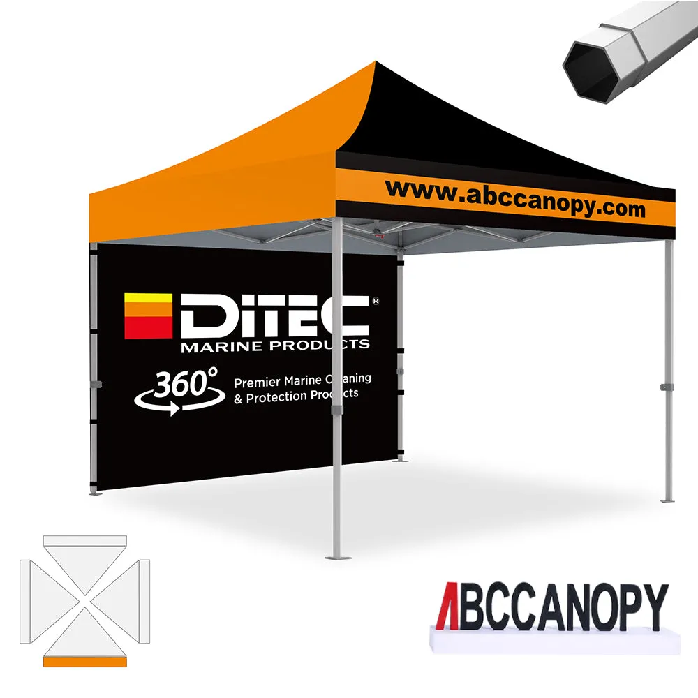 ABCCANOPY S2 Premium Heavy Duty Pop Up 8x8/10x10/10x15/10x20 Custom Canopy Tent