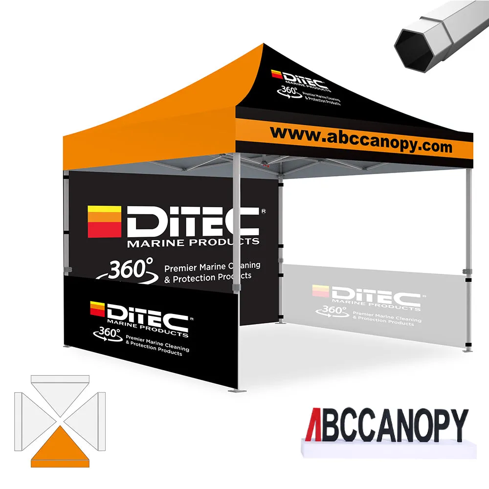 ABCCANOPY S2 Premium Heavy Duty Pop Up 8x8/10x10/10x15/10x20 Custom Canopy Tent