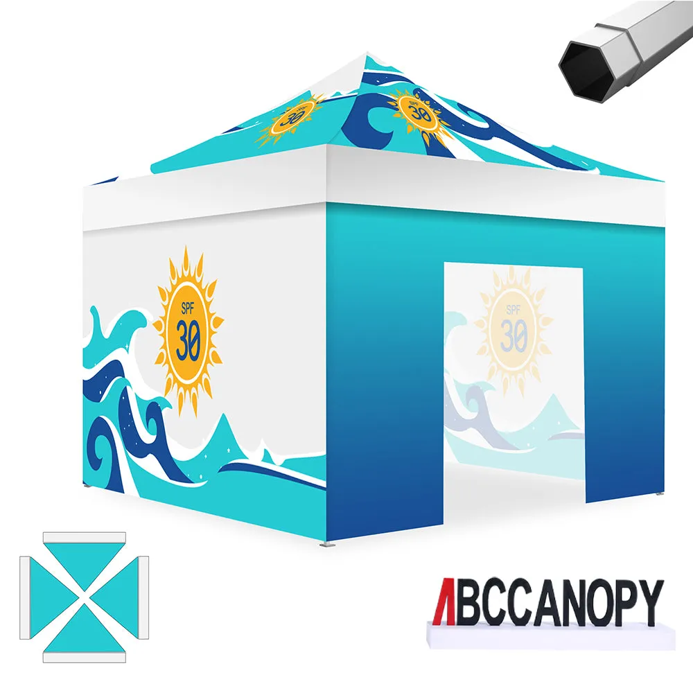 ABCCANOPY S2 Premium Heavy Duty Pop Up 8x8/10x10/10x15/10x20 Custom Canopy Tent