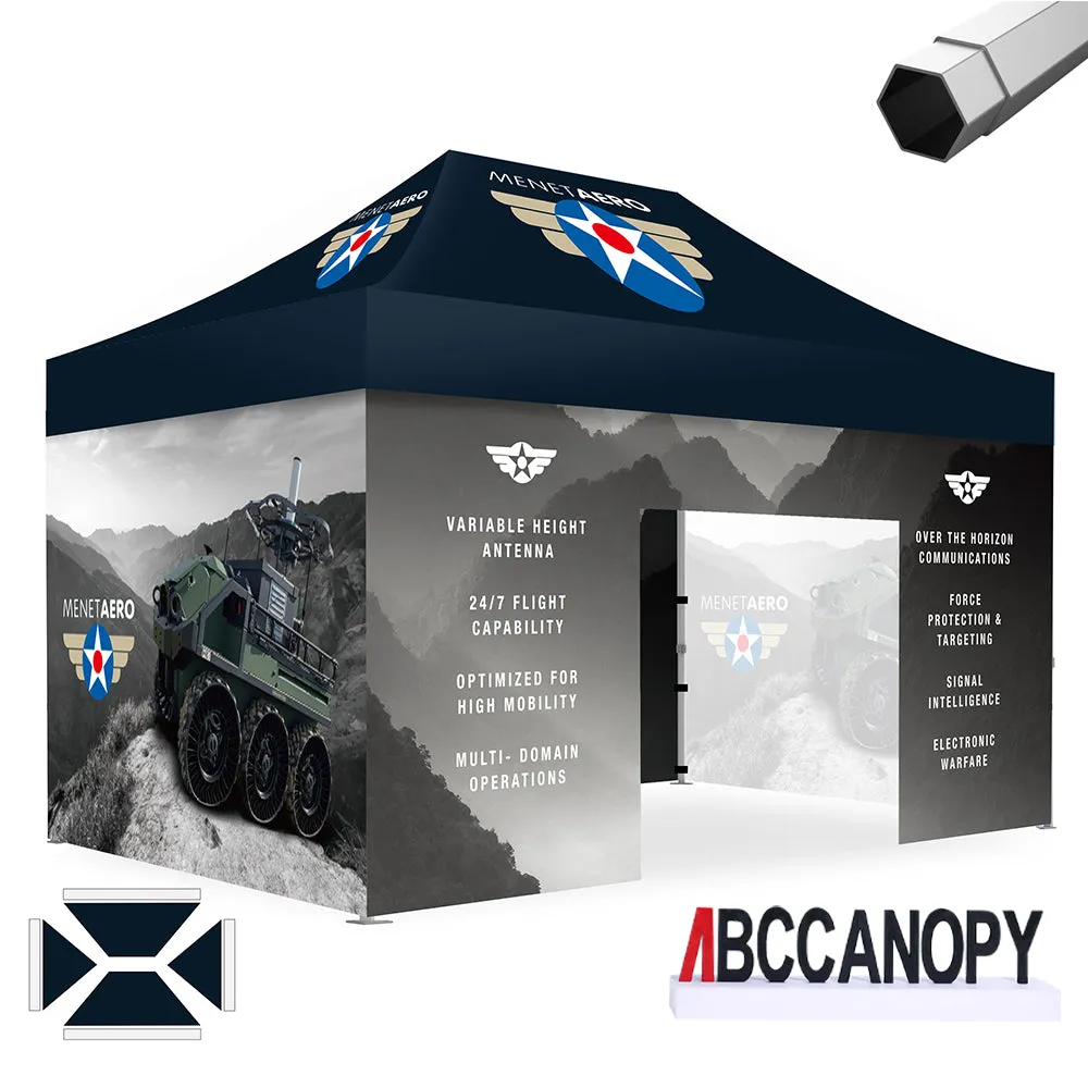 ABCCANOPY S2 Premium Heavy Duty Pop Up 8x8/10x10/10x15/10x20 Custom Canopy Tent