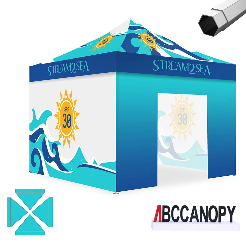 ABCCANOPY S2 Premium Heavy Duty Pop Up 8x8/10x10/10x15/10x20 Custom Canopy Tent
