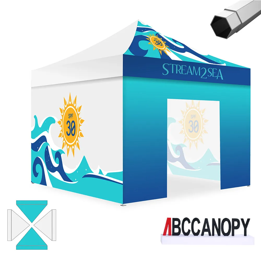 ABCCANOPY S2 Premium Heavy Duty Pop Up 8x8/10x10/10x15/10x20 Custom Canopy Tent