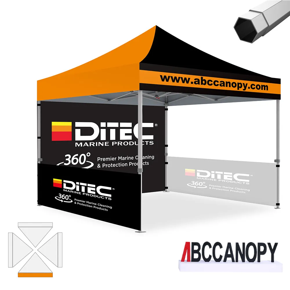 ABCCANOPY S2 Premium Heavy Duty Pop Up 8x8/10x10/10x15/10x20 Custom Canopy Tent