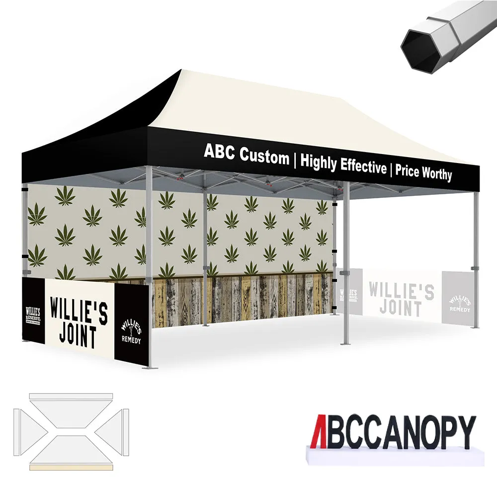 ABCCANOPY S2 Premium Heavy Duty Pop Up 8x8/10x10/10x15/10x20 Custom Canopy Tent
