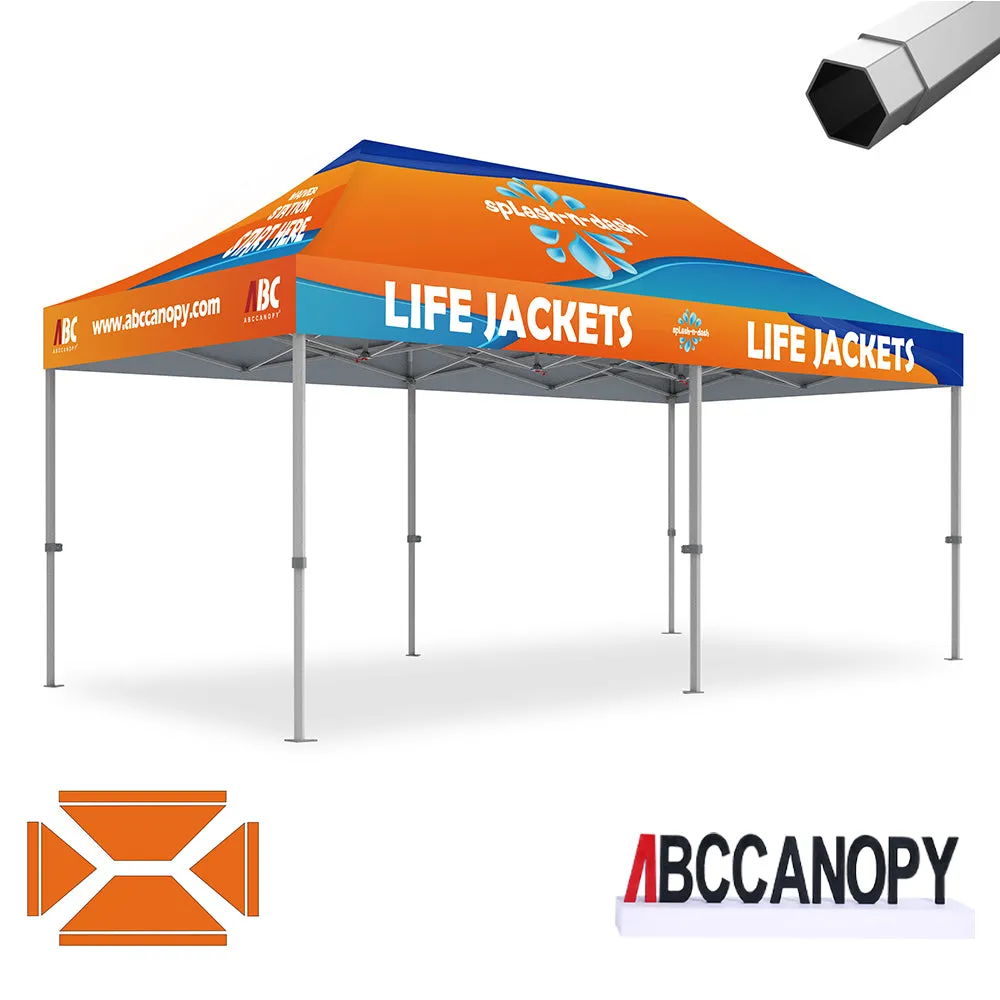 ABCCANOPY S2 Premium Heavy Duty Pop Up 8x8/10x10/10x15/10x20 Custom Canopy Tent