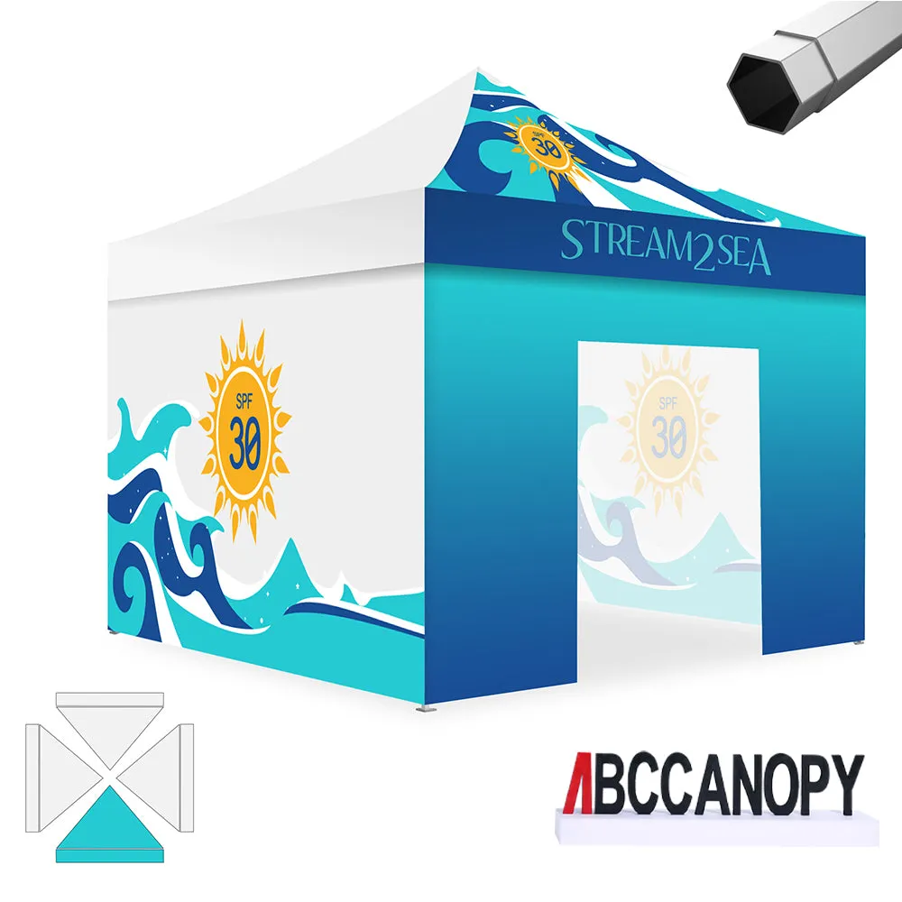 ABCCANOPY S2 Premium Heavy Duty Pop Up 8x8/10x10/10x15/10x20 Custom Canopy Tent