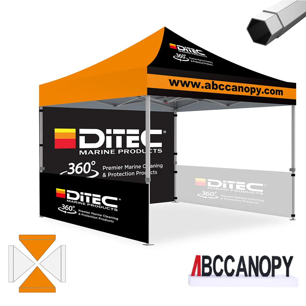 ABCCANOPY S2 Premium Heavy Duty Pop Up 8x8/10x10/10x15/10x20 Custom Canopy Tent