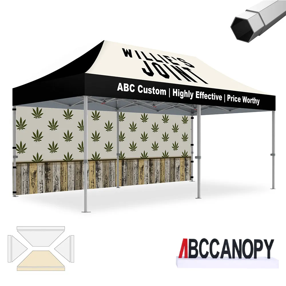 ABCCANOPY S2 Premium Heavy Duty Pop Up 8x8/10x10/10x15/10x20 Custom Canopy Tent