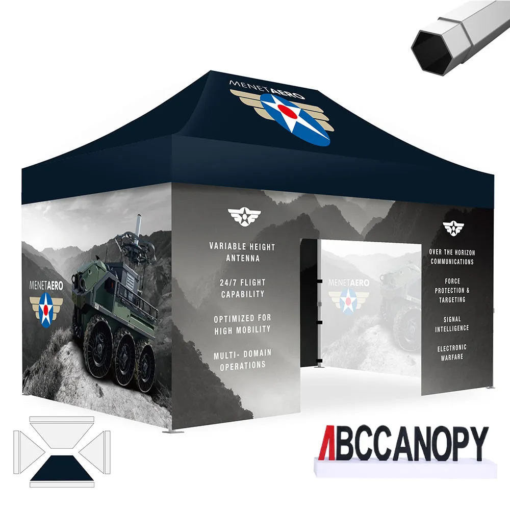 ABCCANOPY S2 Premium Heavy Duty Pop Up 8x8/10x10/10x15/10x20 Custom Canopy Tent