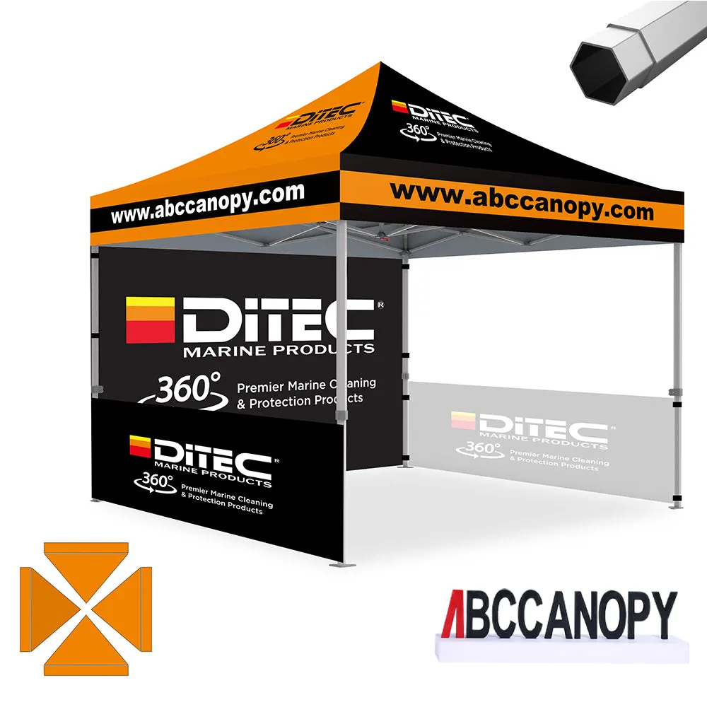 ABCCANOPY S2 Premium Heavy Duty Pop Up 8x8/10x10/10x15/10x20 Custom Canopy Tent