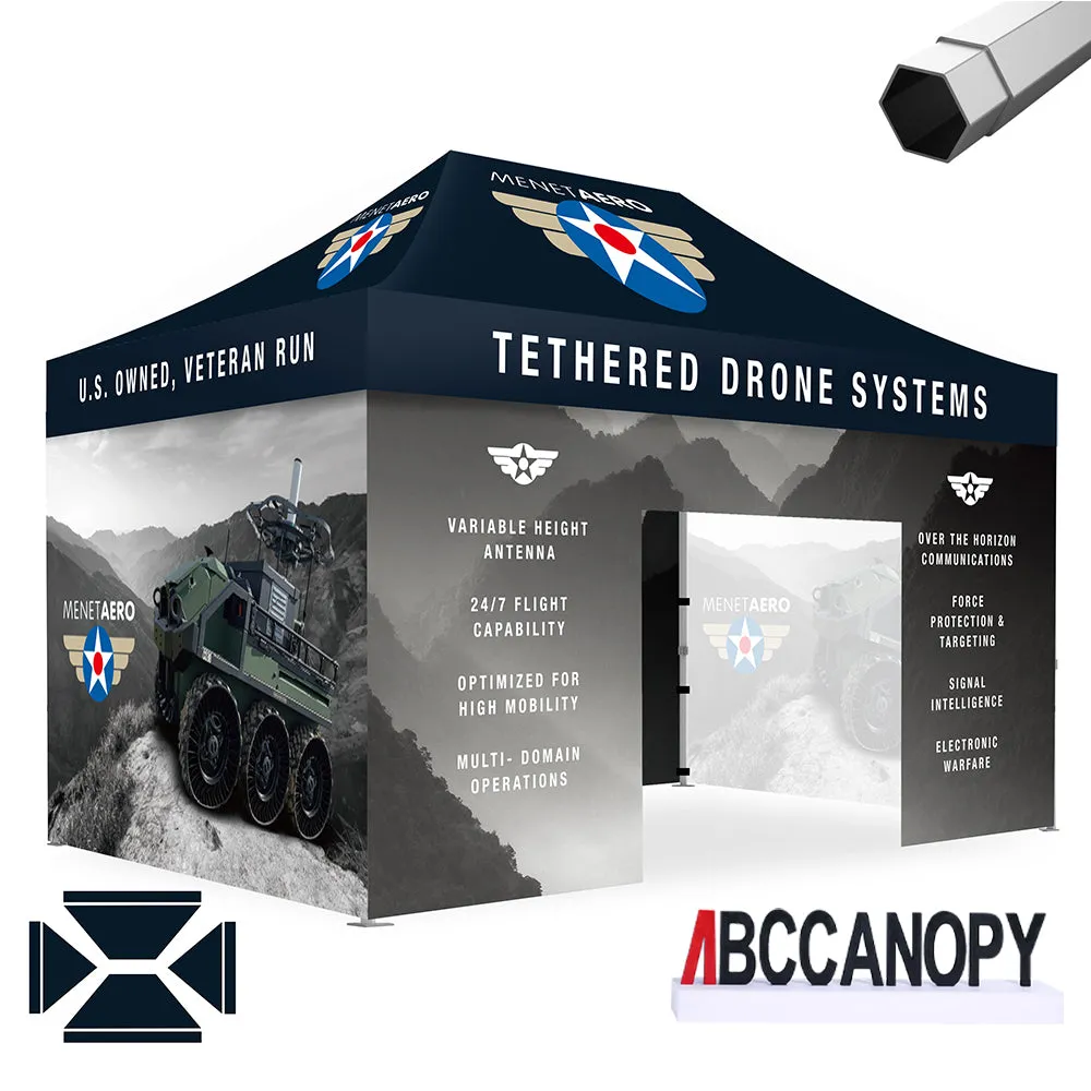 ABCCANOPY S2 Premium Heavy Duty Pop Up 8x8/10x10/10x15/10x20 Custom Canopy Tent