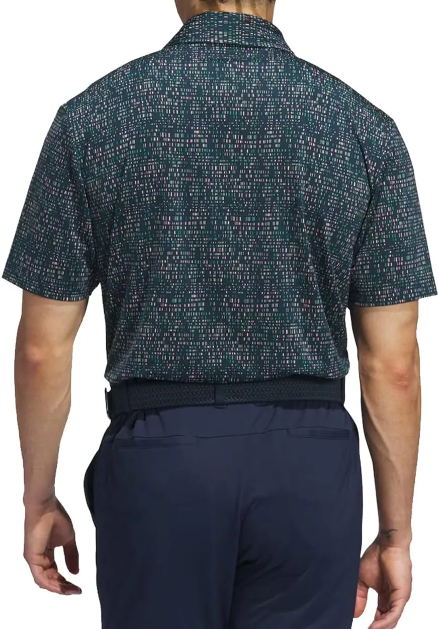 adidas Men's Ultimate365 Power Grid Print Polo Shirt