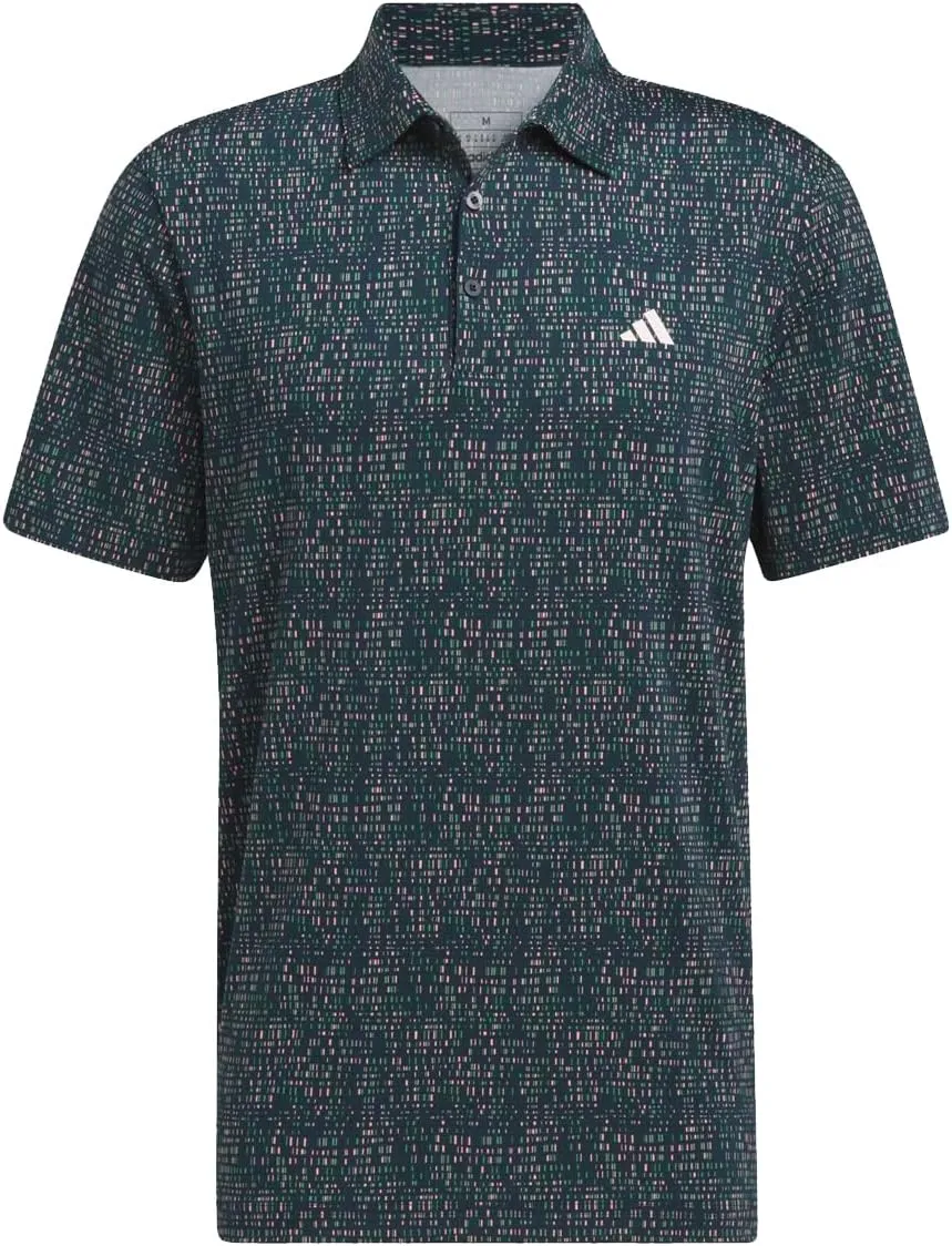 adidas Men's Ultimate365 Power Grid Print Polo Shirt