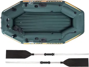 Adult Inflatable Raft Heavy, Equipped with Double Paddles, Inflatable Fishing Raft, Kayak