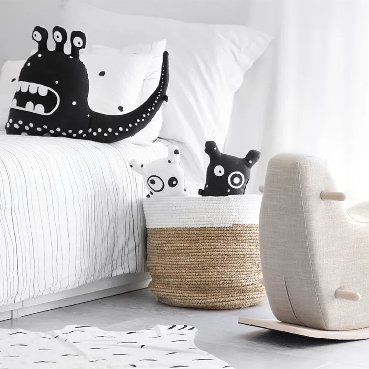 Black Three-Eyed Monster Cushion