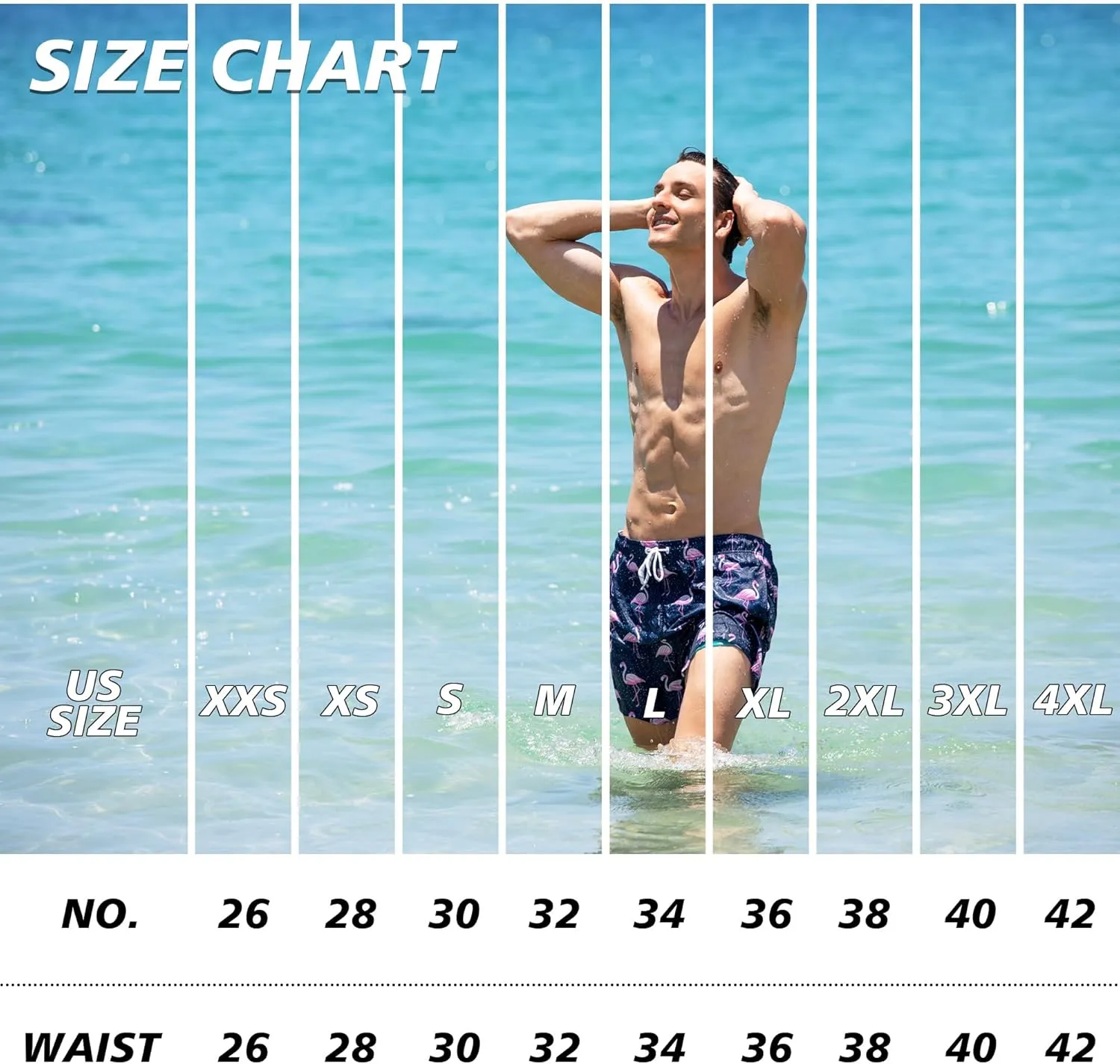 BRISIRA Mens Swim Trunks 5 Inch Compression Liner Beach Swim Shorts Bathing Suit Quick Dry Stretch Drawsting Waist Pockets
