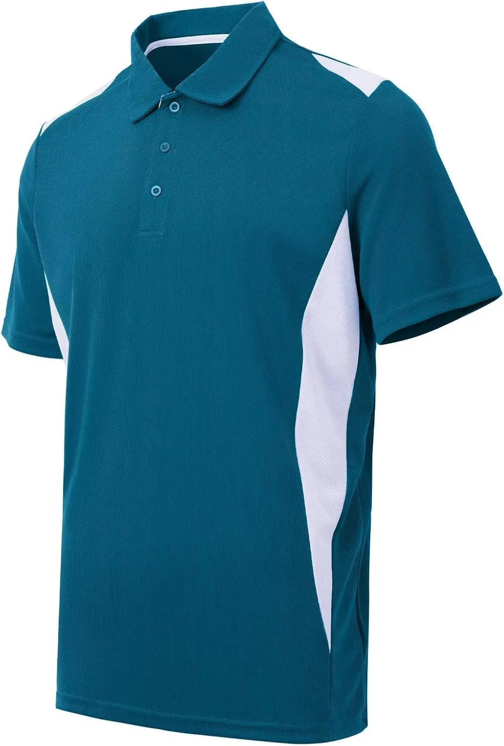 Corna Men's Big and Tall Golf Polo Shirts Moisture Wicking Performance Dry Fit Collared Shirts for Men L-6XL