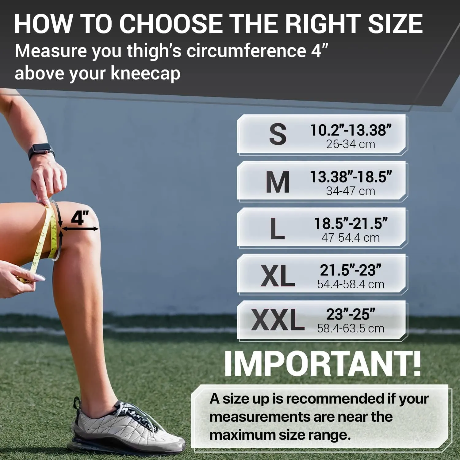 DR. BRACE ELITE Knee Brace with Side Stabilizers & Patella Gel Pads for Maximum Knee Pain Support and fast recovery for men and women-Please Check How To Size Video (XX-Large, Mercury)
