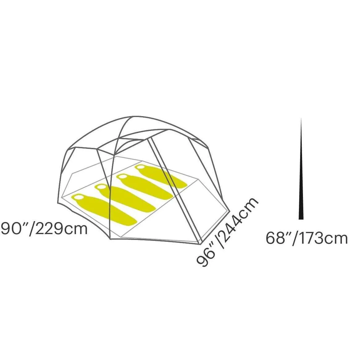 Eureka Space Camp 4 Tent (4 Person/3 Season)