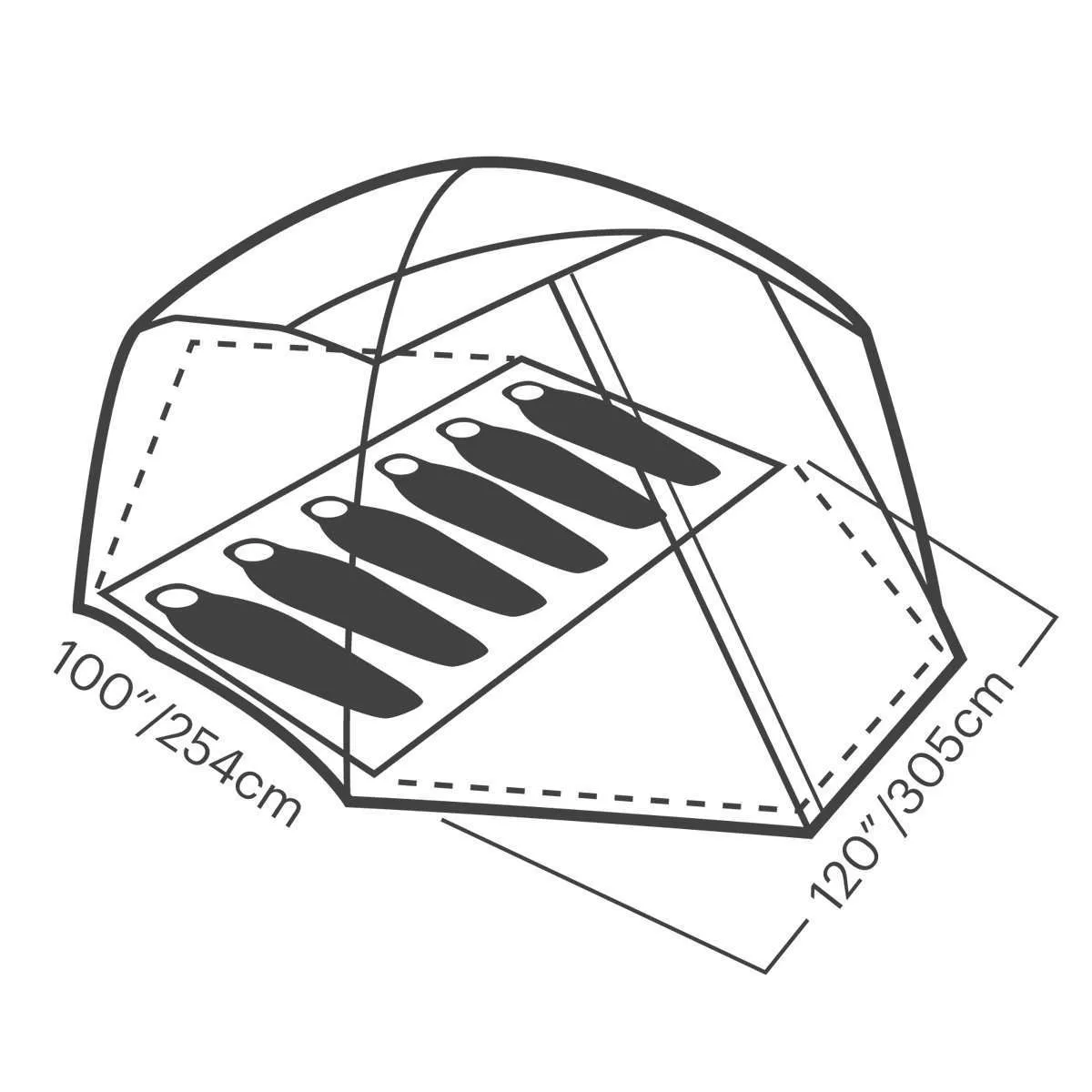 Eureka Space Camp 6 Tent (6 Person/3 Season)