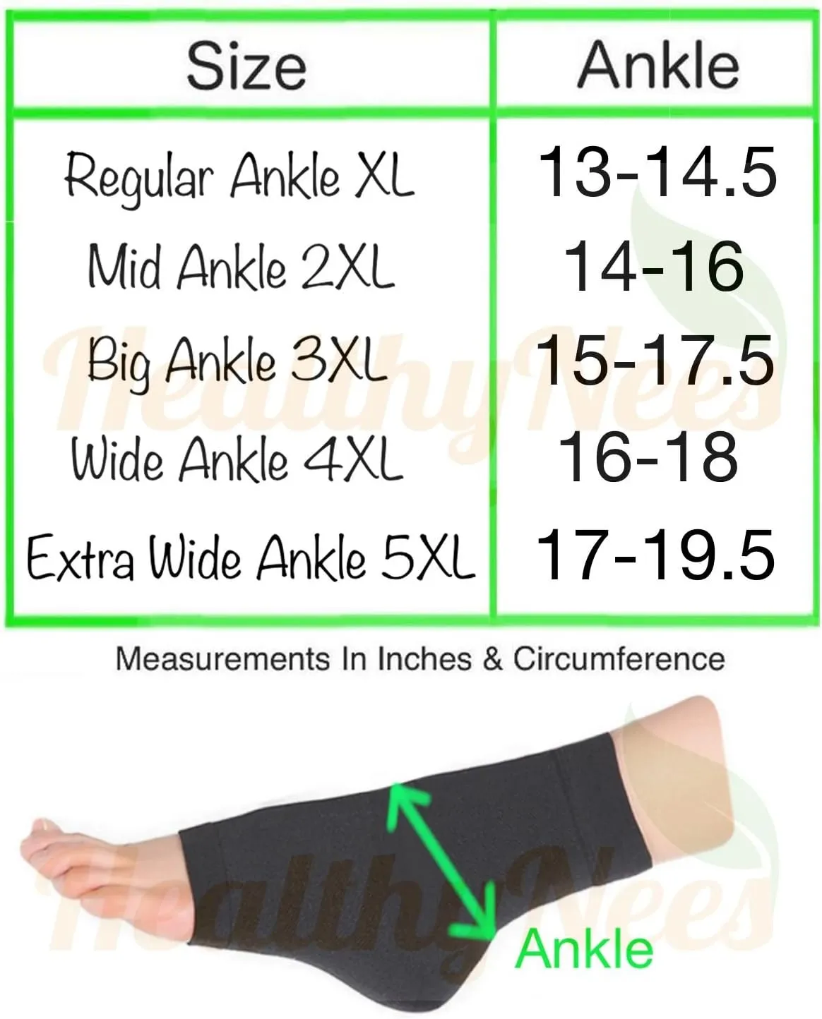 Extra Wide Ankle Big Feet 20-30 mmHg Compression Swelling Foot Pain Circulation Plus Size Sock Open Toe Sleeve (Black, Wide Ankle 4XL)