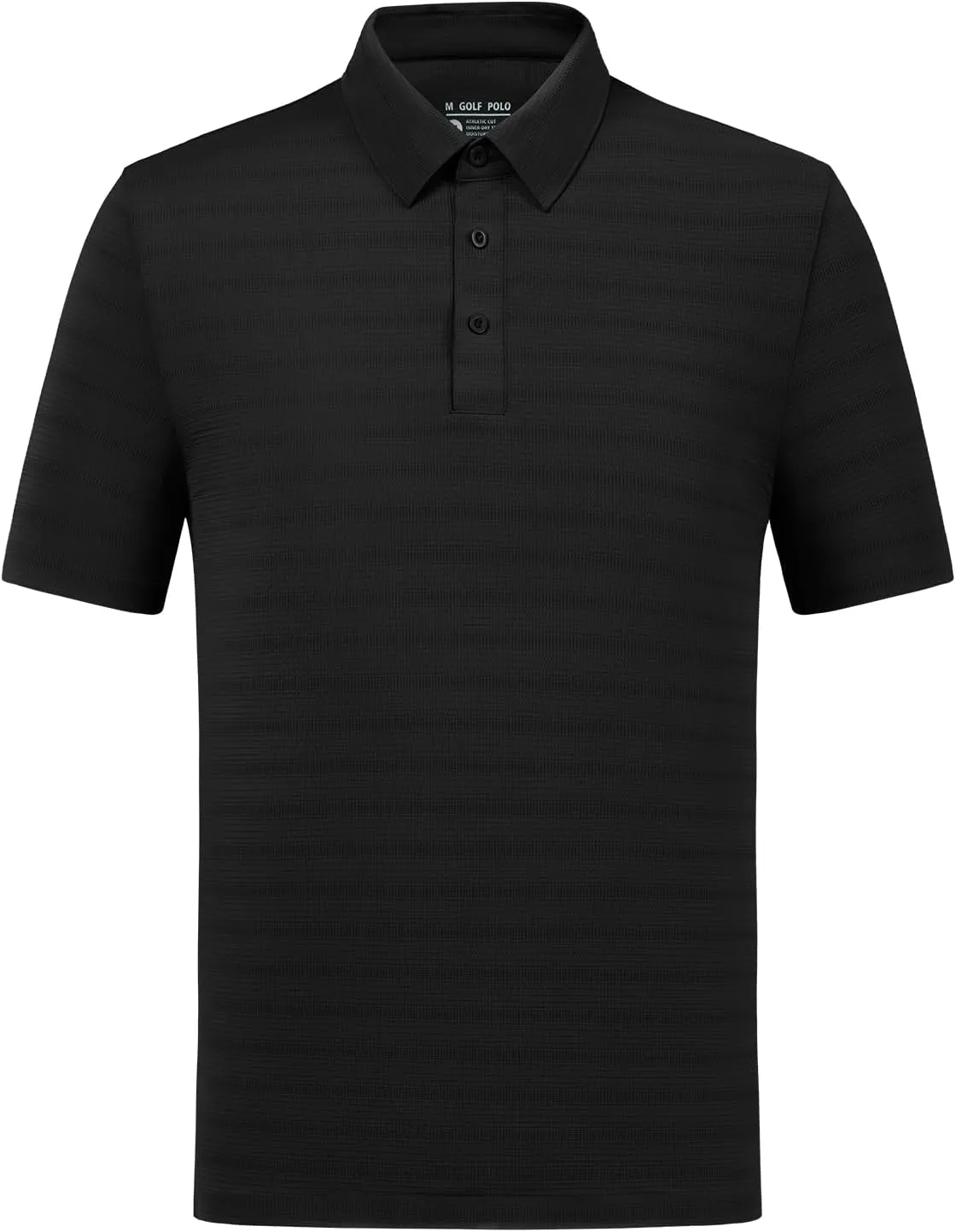 fit space Mens Performance Golf Polo, Cooling Tennis Shirts, Seamless Stretch, Quick-Dry Short Sleeve with IceSilk Tech