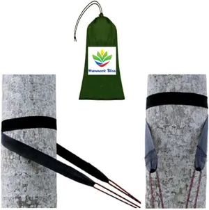 Hammock Bliss Tree Straps - Hang Any Hammock with Ease - Fast Setup - Extra Wide - Super Strength - Amazingly Lightweight - Only 3 oz