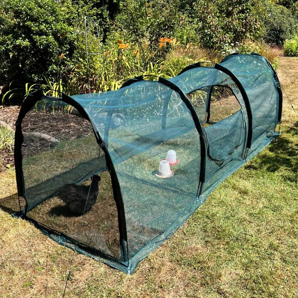 Hen Den Chicken Run Tunnel & Pet House - 3m