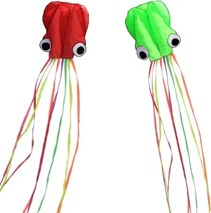 Hengda Kite Software Octopus Flyer Kite with Long Colorful Tail for Kids,Long,Large,for Kids and Adults,Easy to Fly