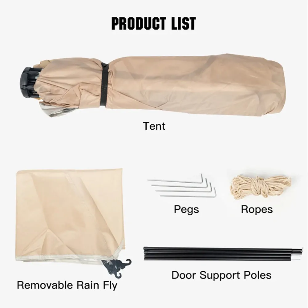 Instant Pop Up Tent Portable Waterproof Automatic Tent with Sunshade Family Camping Tent Cabin for Camping Hiking Mountaineering