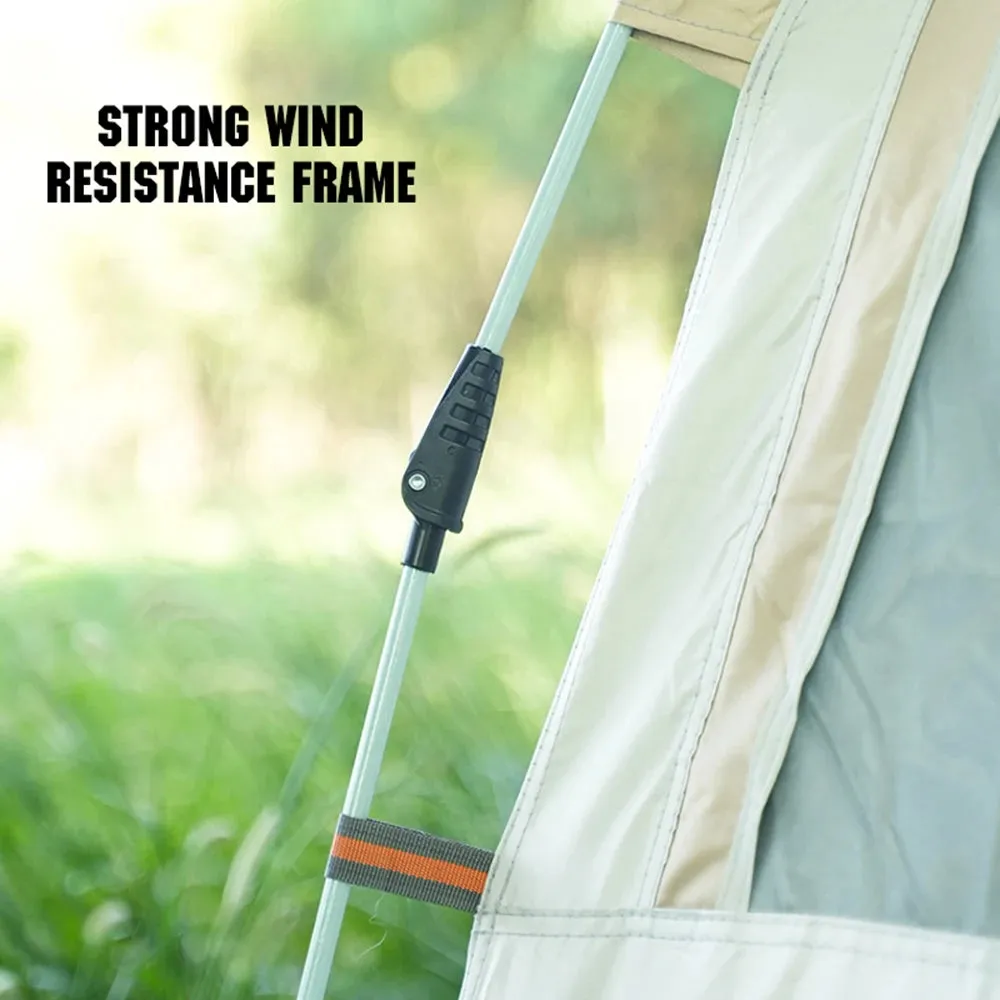 Instant Pop Up Tent Portable Waterproof Automatic Tent with Sunshade Family Camping Tent Cabin for Camping Hiking Mountaineering