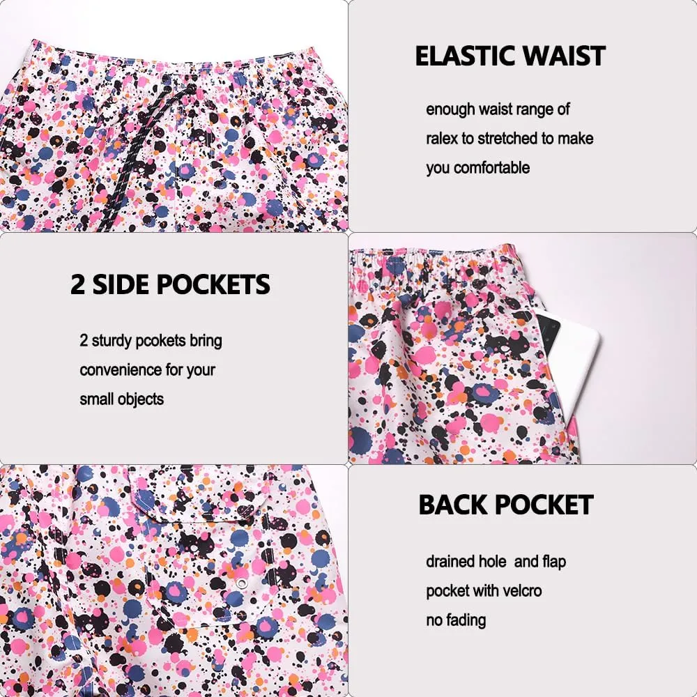 Men's Quick Dry Swim Trunks - Beach Vacation Essentials Board Shorts (Size Runs Small, Recommend Ordering 1 Size Up)