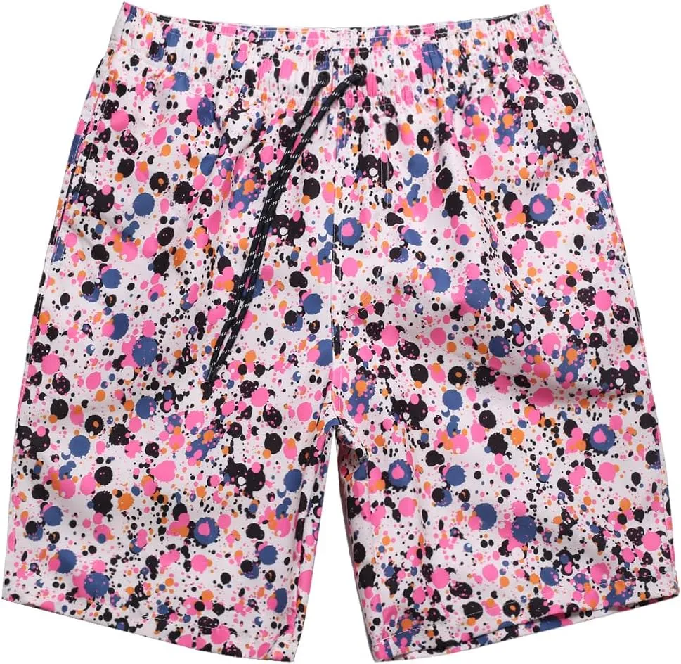 Men's Quick Dry Swim Trunks - Beach Vacation Essentials Board Shorts (Size Runs Small, Recommend Ordering 1 Size Up)
