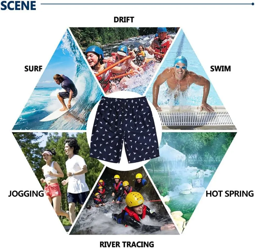 Mens Swim Trunks Quick Dry Bathing Suit Board Shorts for Men | Beach Swimwear Pool Shorts