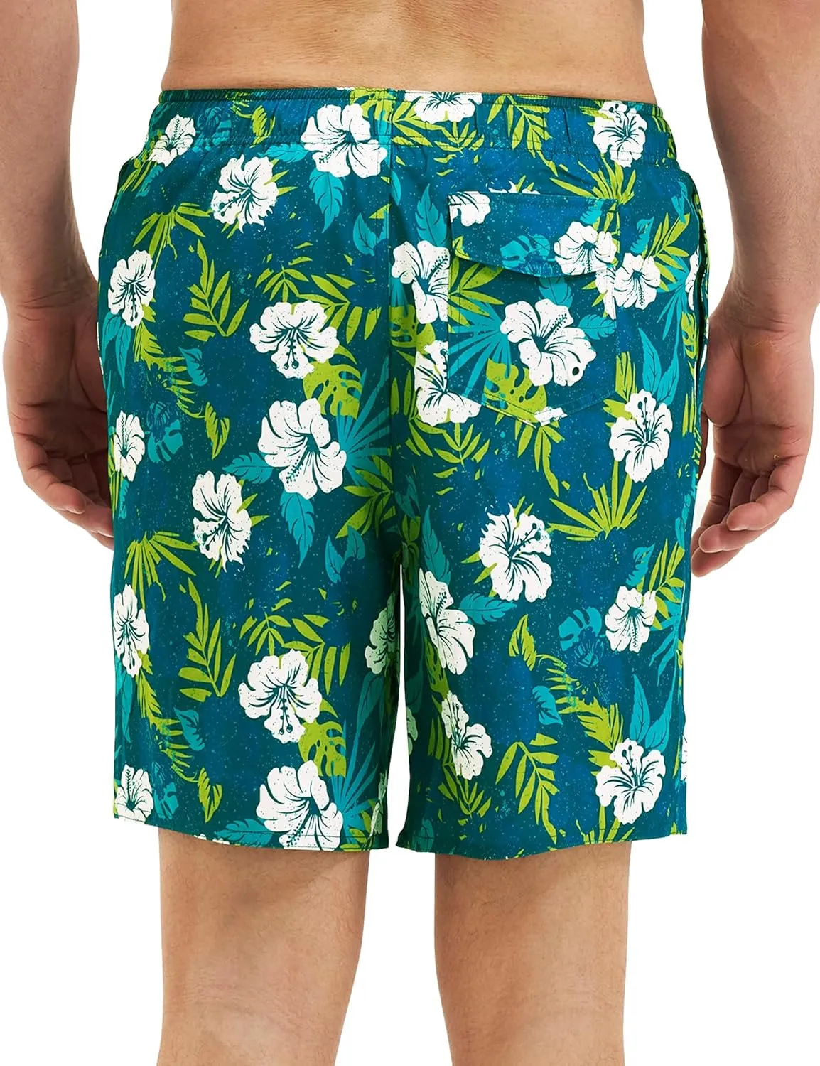 Mens Swim Trunks with Compression Liner 8 inch Quick-Dry Lightweight 2 in 1 Board Shorts 4-Way Stretch UPF 50 