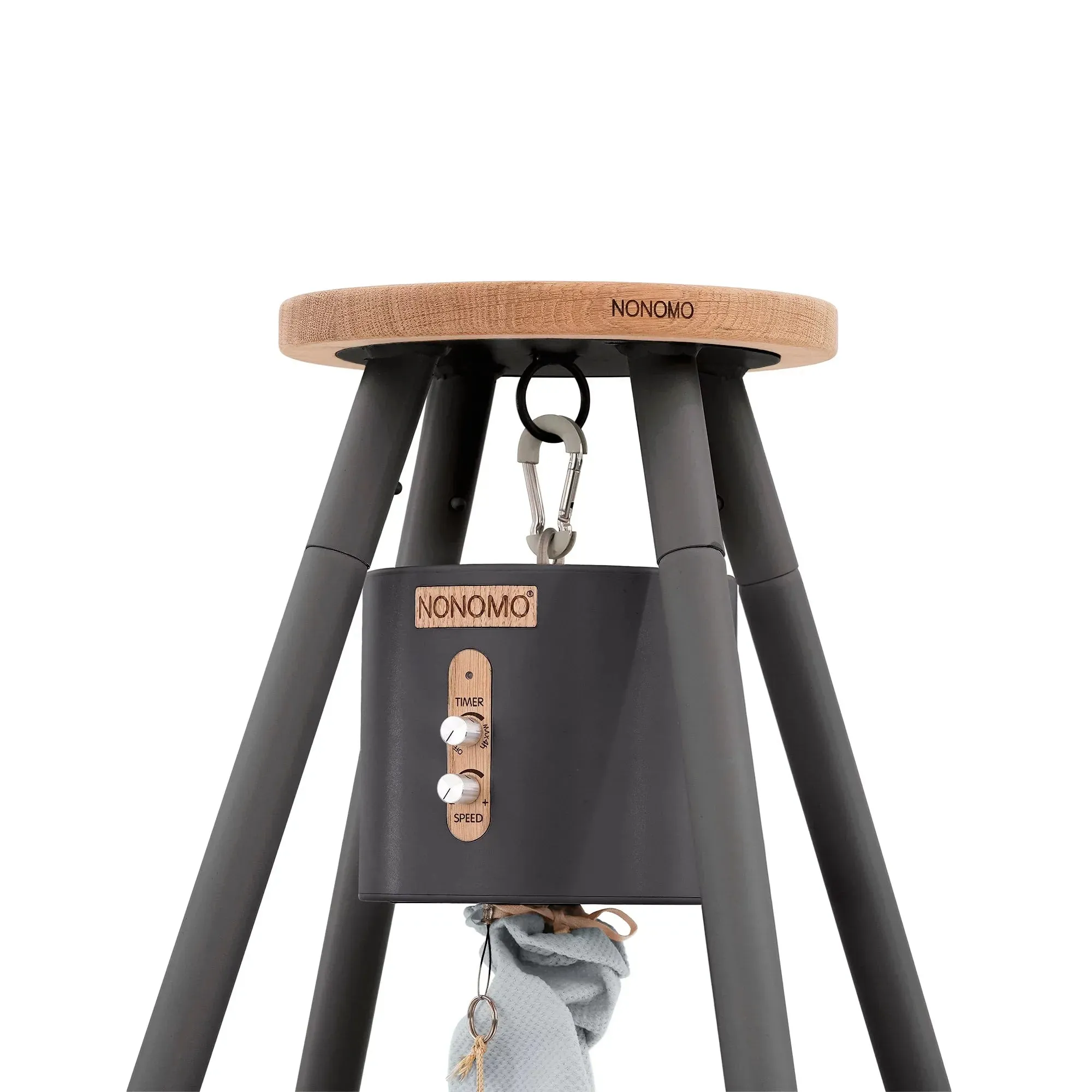 Nonomo Heavenly Dreams Baby Premium Crib Stone Grey   Move   Teepee Anthracite