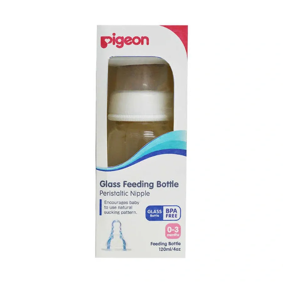 Pigeon Glass Bottle SN 120 ML (White)