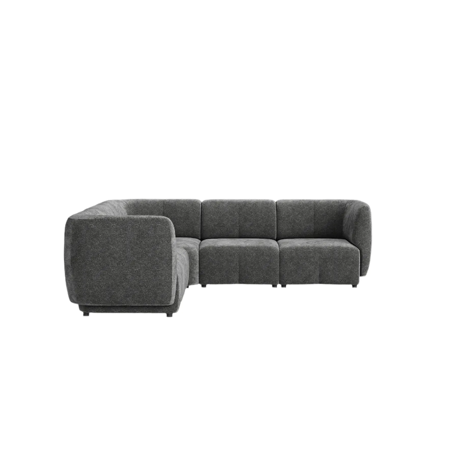 Plum Corner Sofa - City Grey