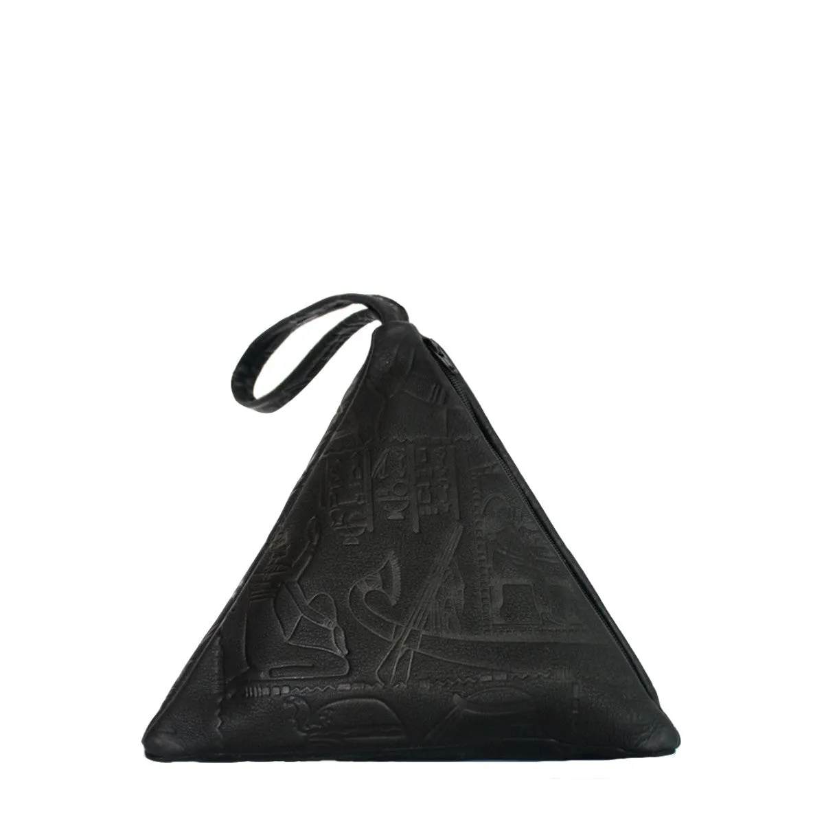 Pyramid Bag | Embossed Black